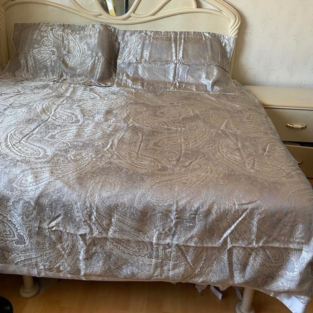 5 piece silk queen comforter set 100% Pure Silk